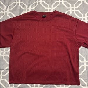Cotton On Maroon Cropped Fit Top